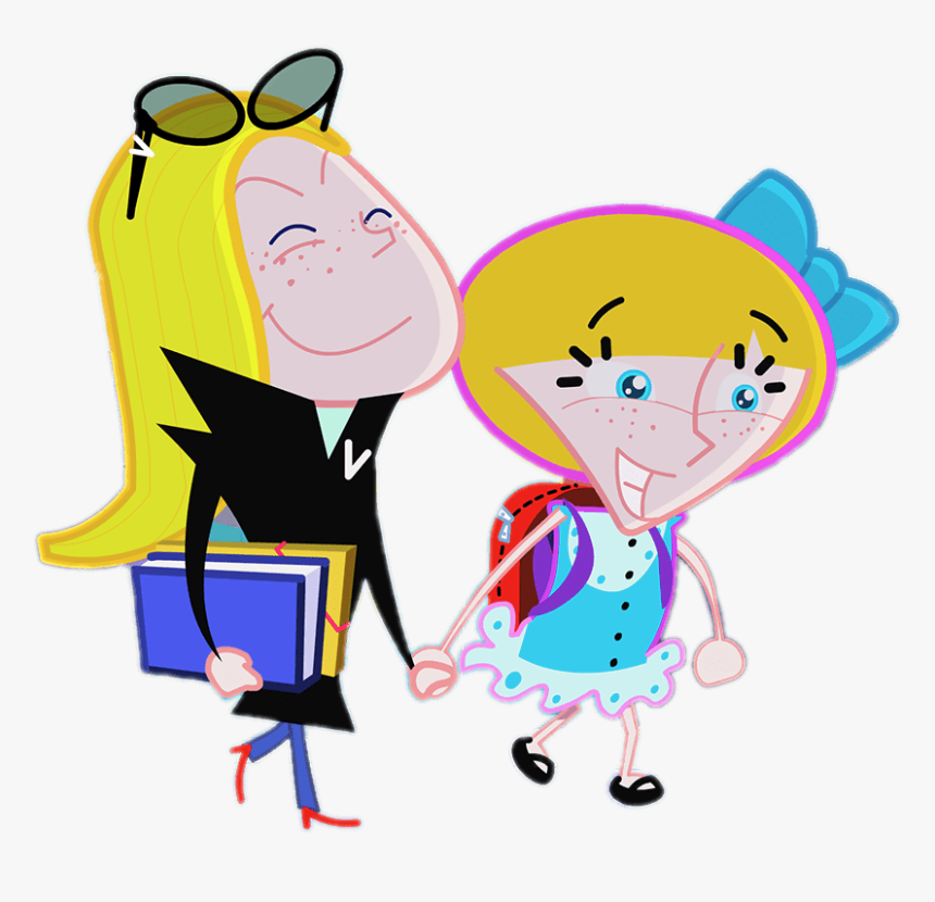 Virginia And A Friend - Cartoon, HD Png Download, Free Download