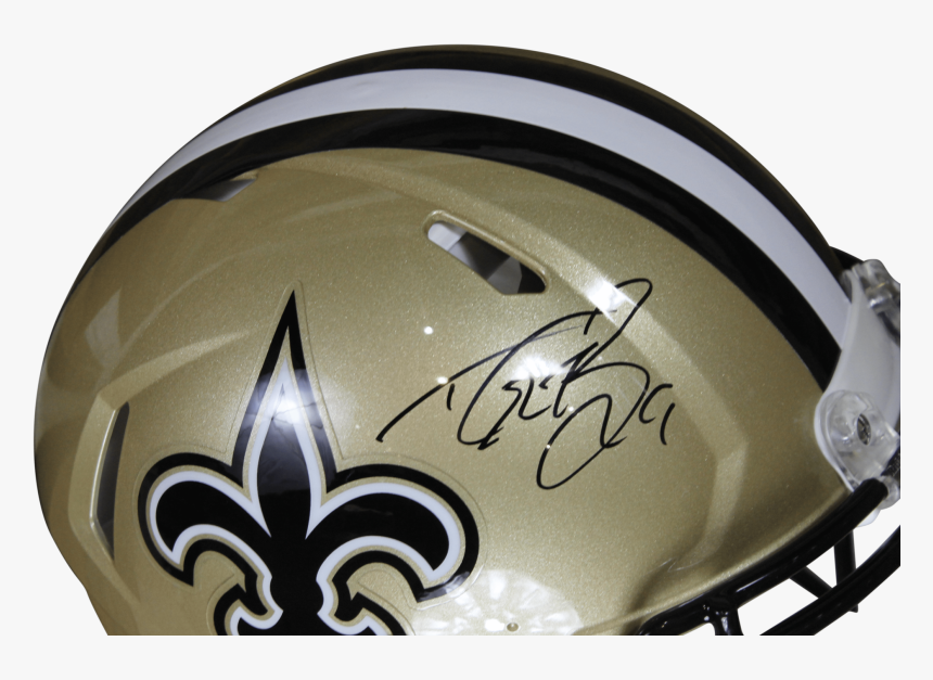 Drew Brees Autographed New Orleans Riddell Speed Proline - New Orleans Saints At New York Giants, HD Png Download, Free Download