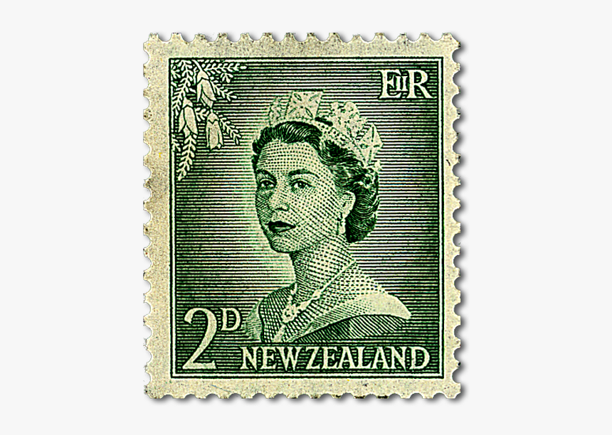 Stamps Queen Elizabeth Green, HD Png Download, Free Download