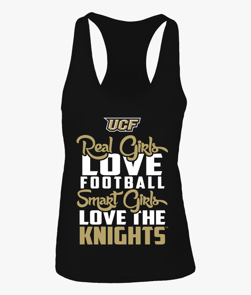 Ucf Real Girls Love Football Smart Girl Lov The Knights - Active Tank, HD Png Download, Free Download