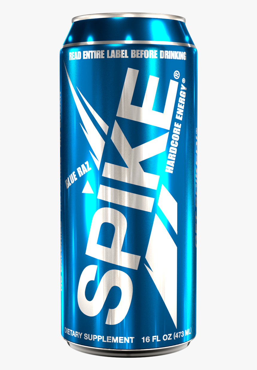 Spike Hardcore Energy Blue Raz - Spike Energy Drink, HD Png Download, Free Download