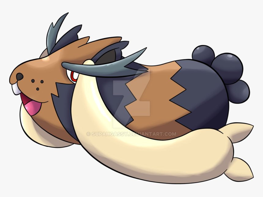 Graphic Black And White Download Furnea The Pokemon - Guinea Pig Pokemon, HD Png Download, Free Download