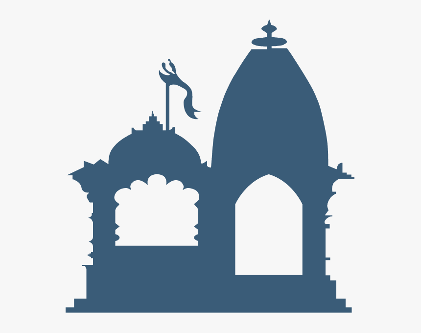 Mandir Silhouette Clipart , Png Download - Hindu Temple, Transparent Png, Free Download