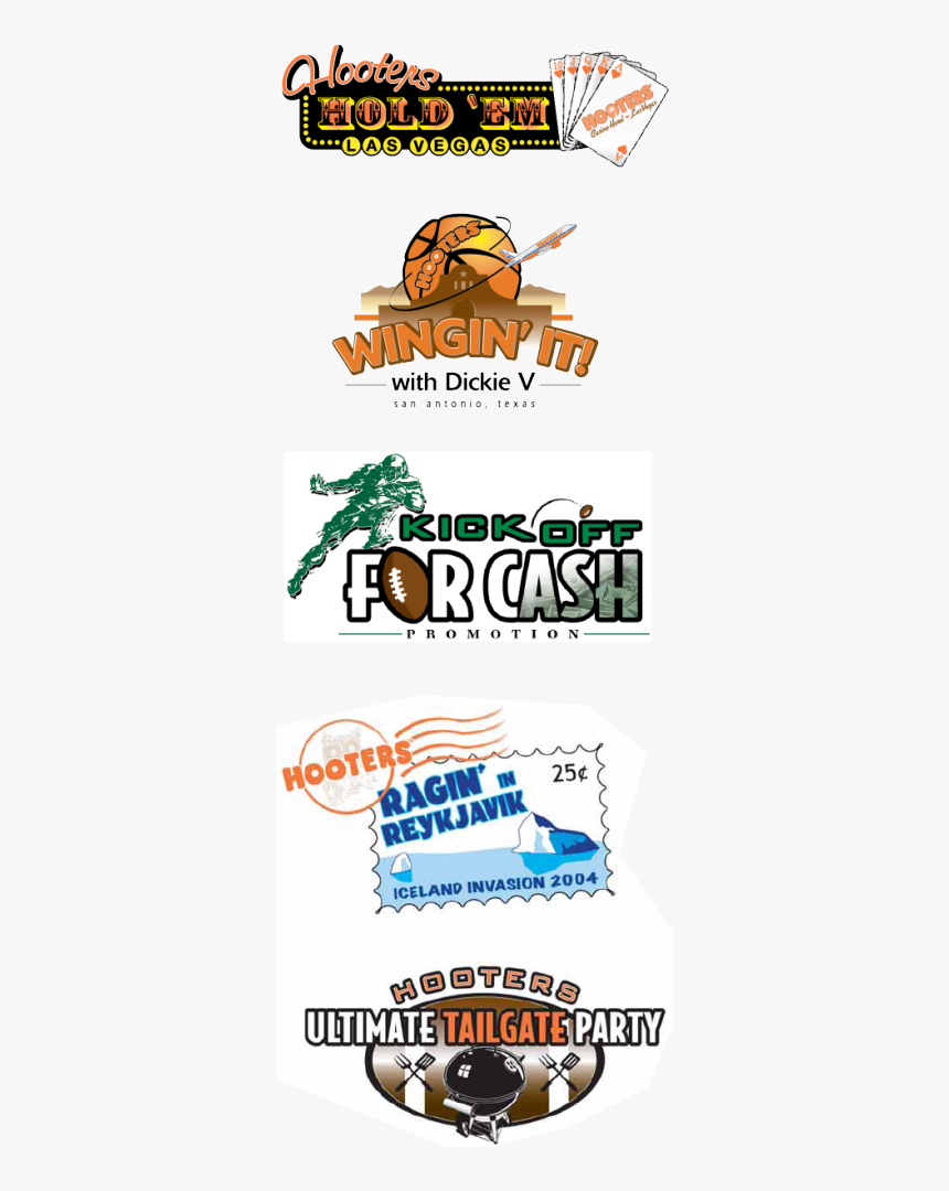 Hooters Promotional Logo Designs - Poster, HD Png Download, Free Download