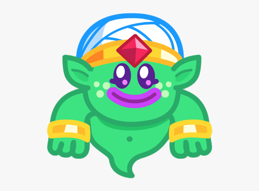 Weeny The Teeny Genie Smiling - Moshi Monsters Egg Hunt Codes, HD Png Download, Free Download