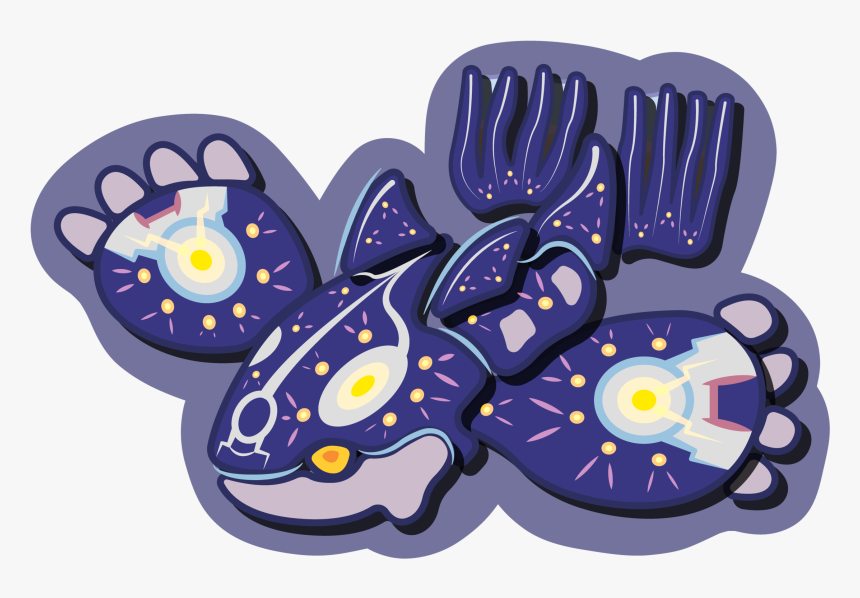 Kyogre-sticker - Cartoon, HD Png Download, Free Download