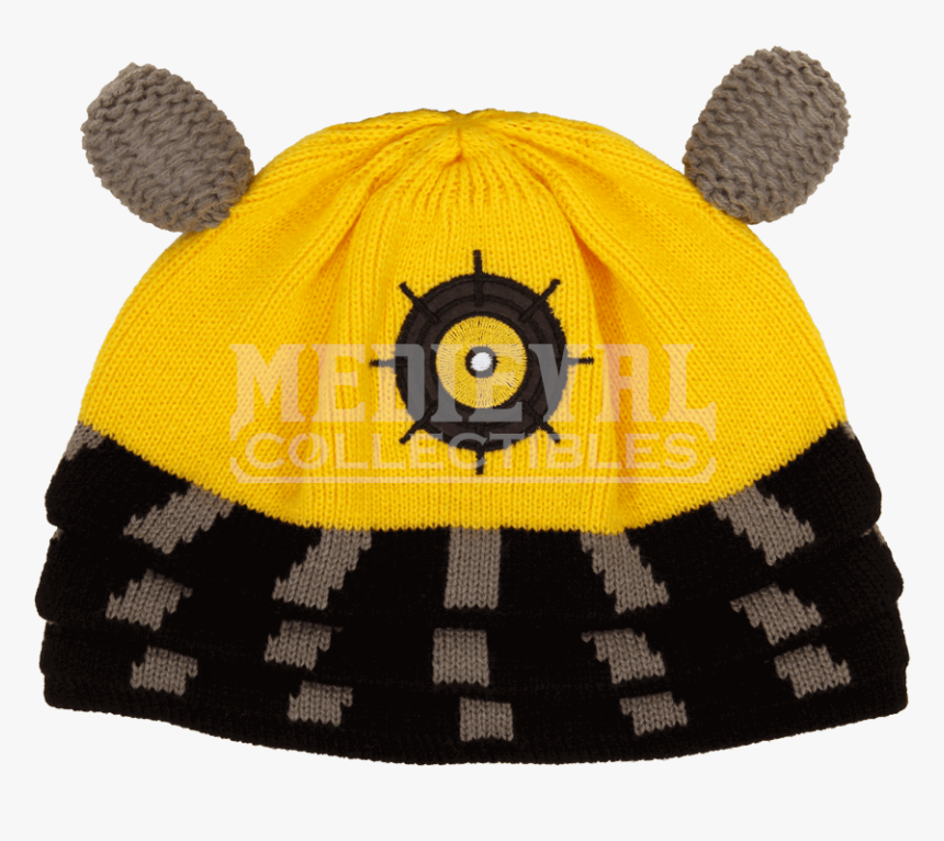 Yellow Doctor Who Dalek Beanie - Knit Cap, HD Png Download, Free Download