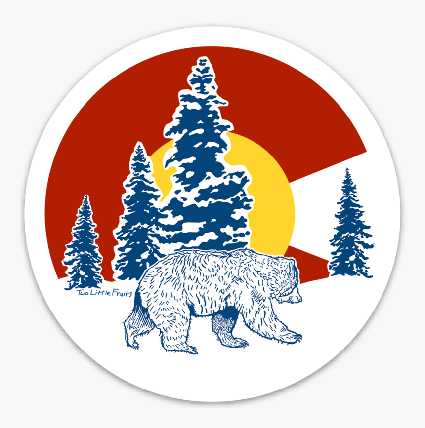 Colorado Flag With Bear, HD Png Download, Free Download