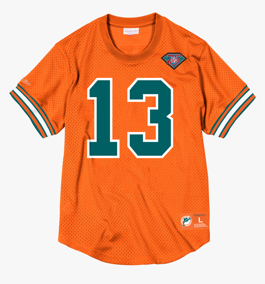 Mitchell And Ness Miami Dolphins Orange Mesh Jersey, HD Png Download, Free Download