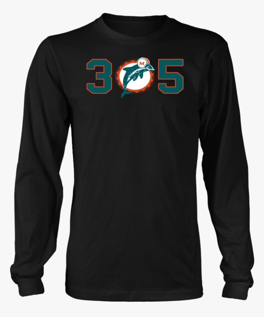 305 T-shirt Miami Dolphins - T-shirt, HD Png Download, Free Download