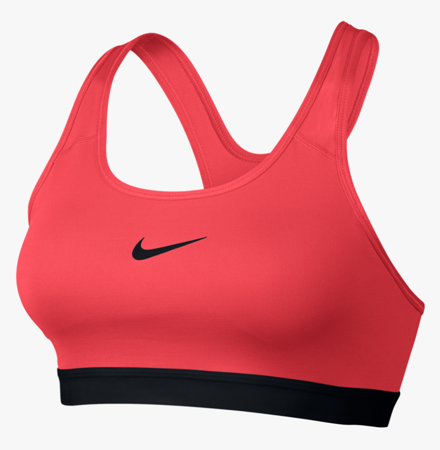 Nike Women"s Nike Classic Padded Sports Bra Ember Glow - Red And Orange Nike Sports Bra, HD Png Download, Free Download