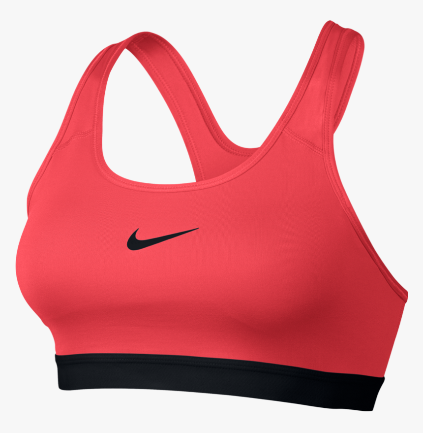 orange nike sports bra