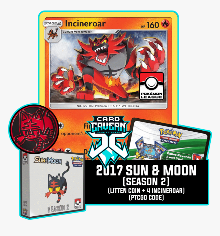 Pokemon Incineroar Card Rare, HD Png Download, Free Download
