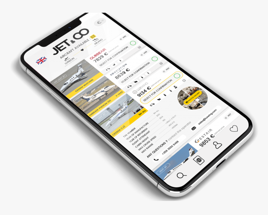Private Jet Marketplace - Iphone, HD Png Download, Free Download