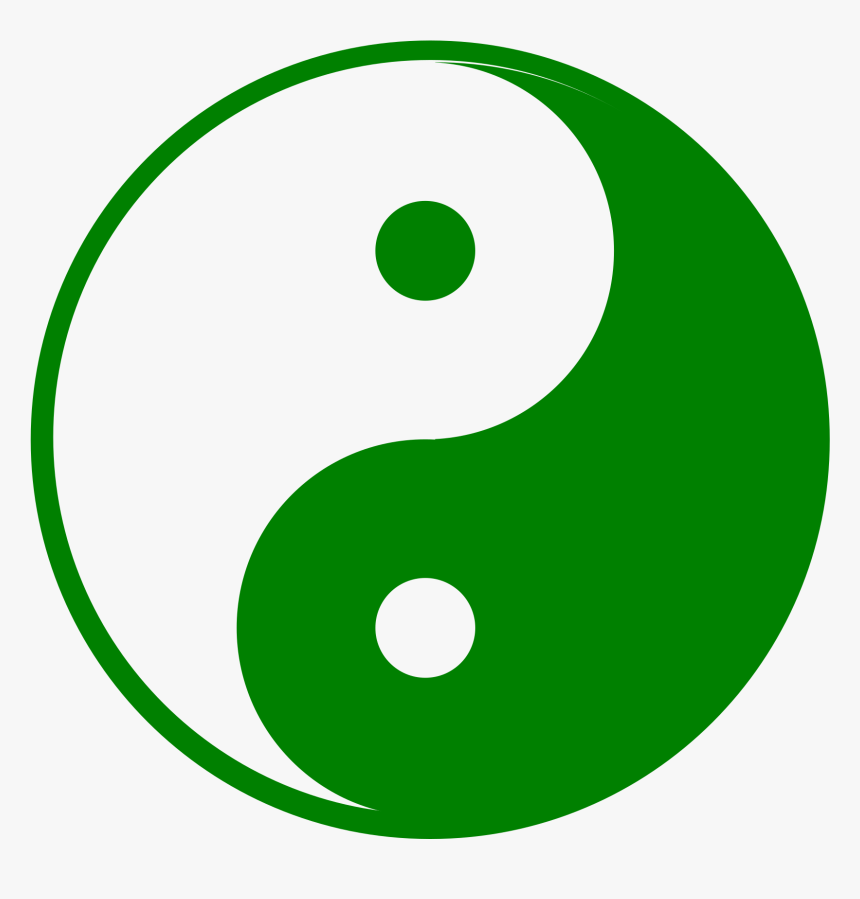 Green Yin And Yang Pdf Clipart , Png Download - Green Yin Yang Png, Transparent Png, Free Download
