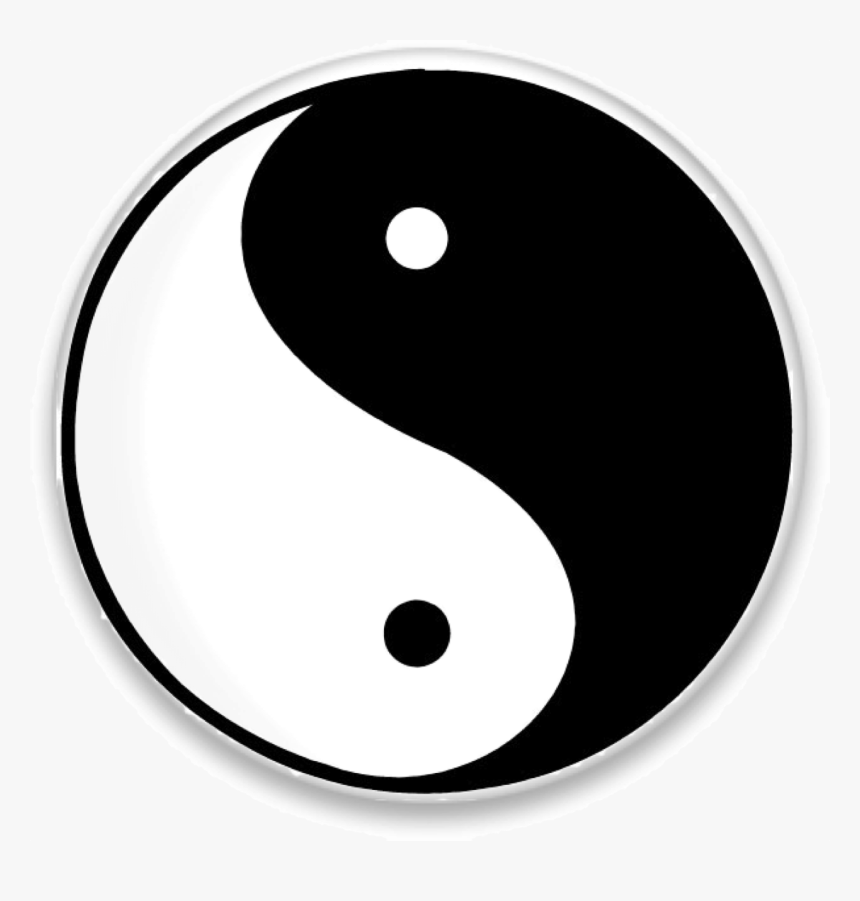 Yingyang Button Image - Design Principles Of Art Contrast, HD Png Download, Free Download