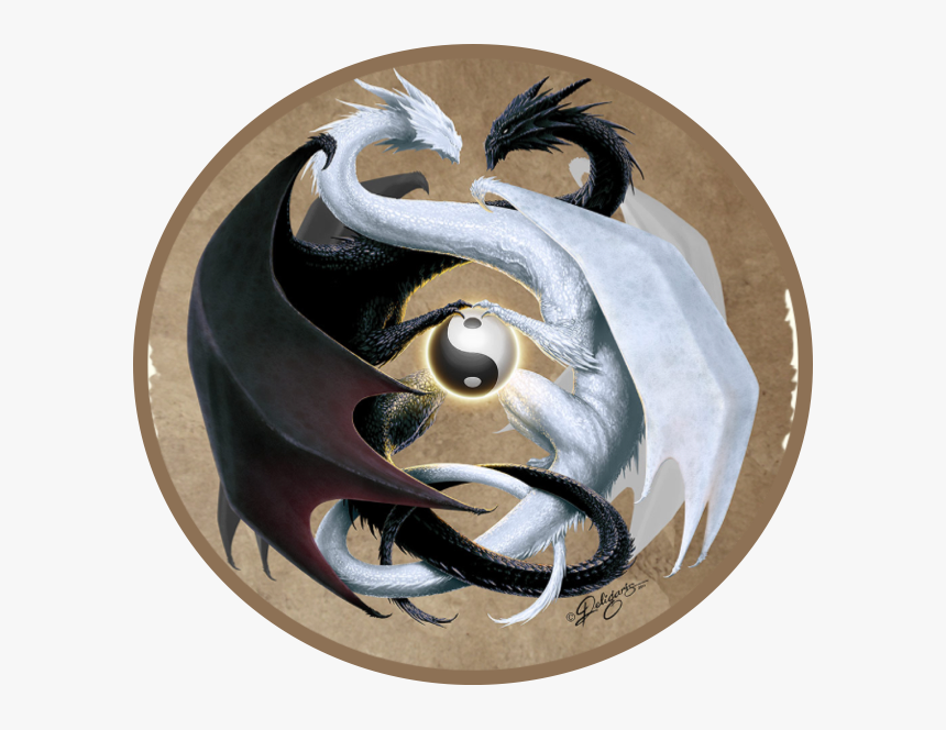 #dragondance #ying-yang #lightsinthedark #ilovedragons - Life Like Dragon Tattoos, HD Png Download, Free Download