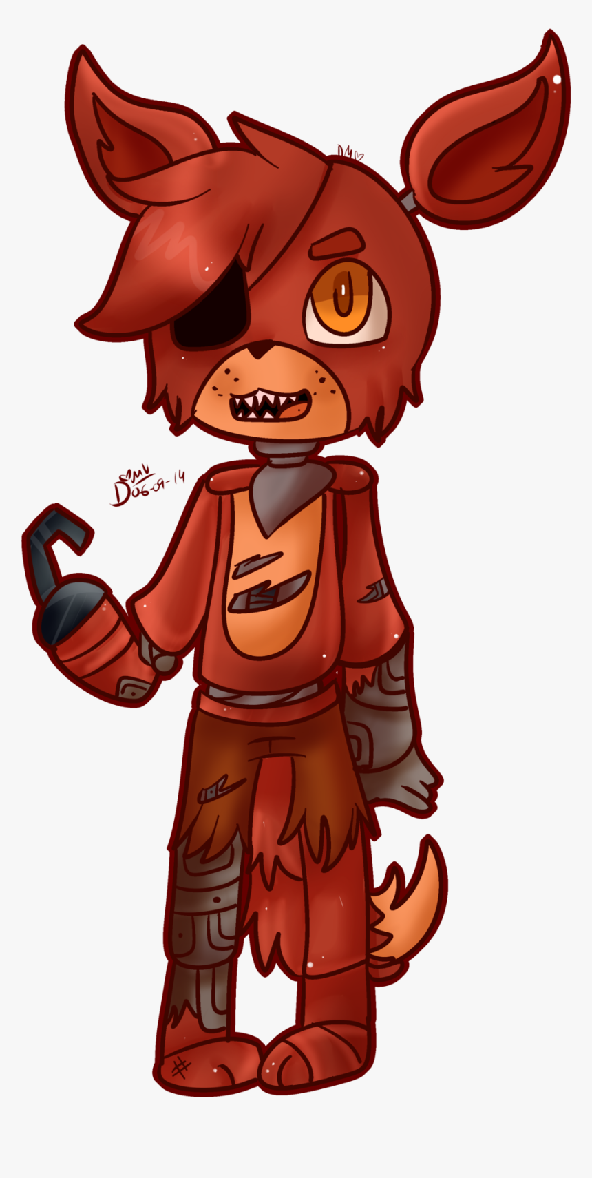 Fnaf 1 Foxy Cute , Png Download - Five Nights At Freddy's Kawaii Foxy, Transparent Png, Free Download