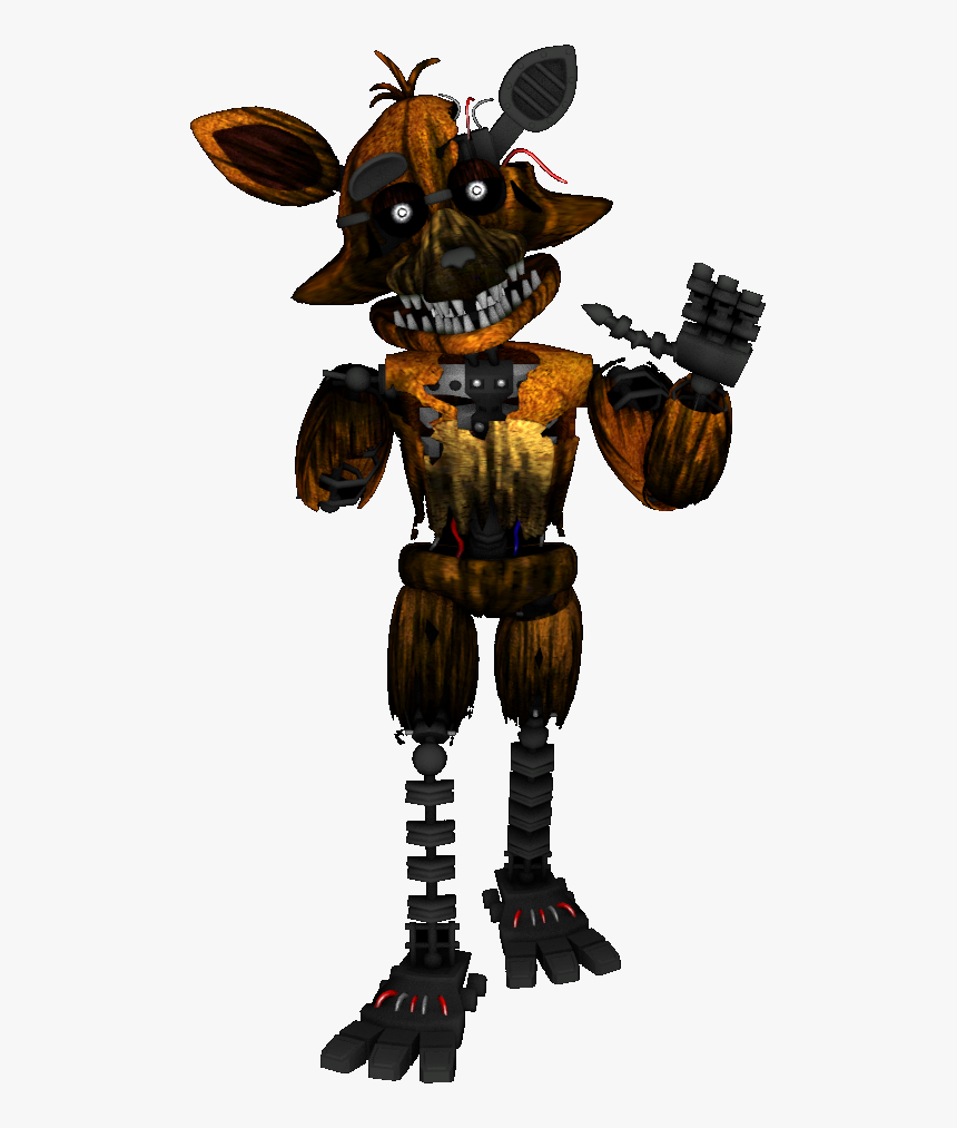 Imágenes De Phantom Foxy , Png Download - Fnaf Withered Phantom Foxy, Transparent Png, Free Download