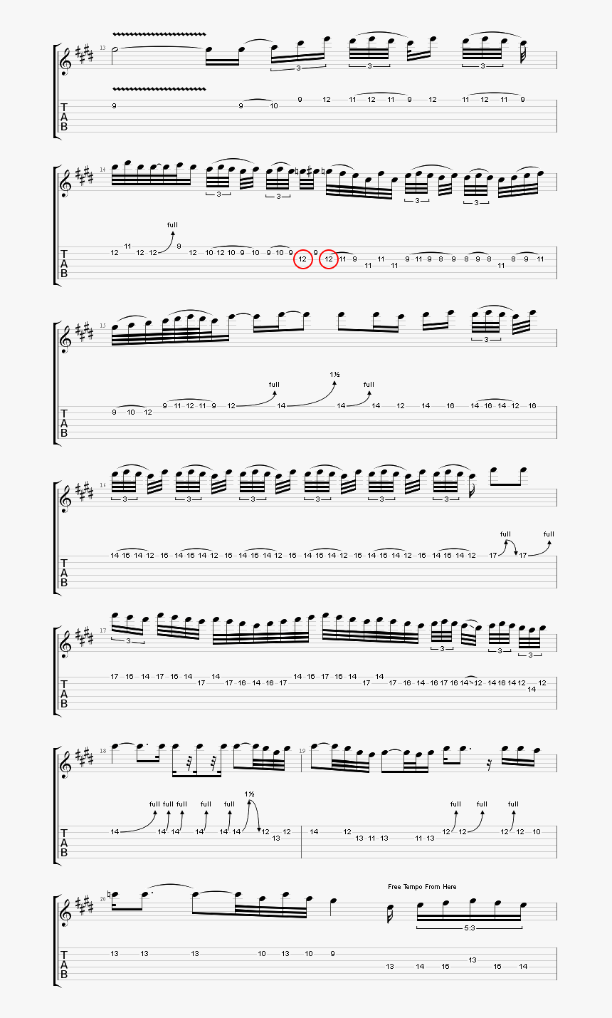 Slash Godfather Theme Tabs Solo Section - Tab The Godfather Theme Guitar, HD Png Download, Free Download