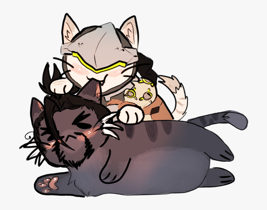 Handsome - Mcgenji - Kitties - Mcgenji - Oni , Png - Cartoon, Transparent Png, Free Download