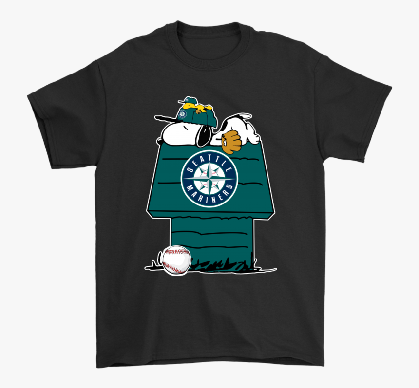 Seattle Mariners Snoopy And Woodstock Resting Together - Half Spiderman Half Deadpool, HD Png Download, Free Download