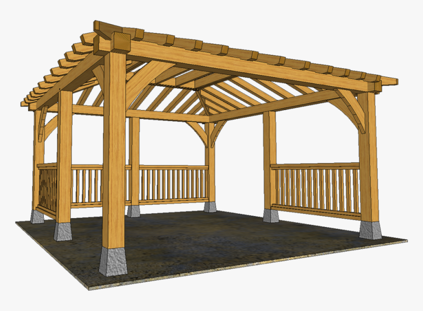 Pavillion Style 4 Post Gazebo T1 - Gazebo, HD Png Download, Free Download