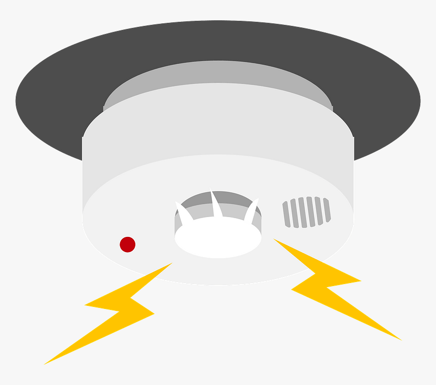 Fire Alarm Notification Appliance Clipart - 住宅 用 火災 警報 器 イラスト, HD Png Downl...