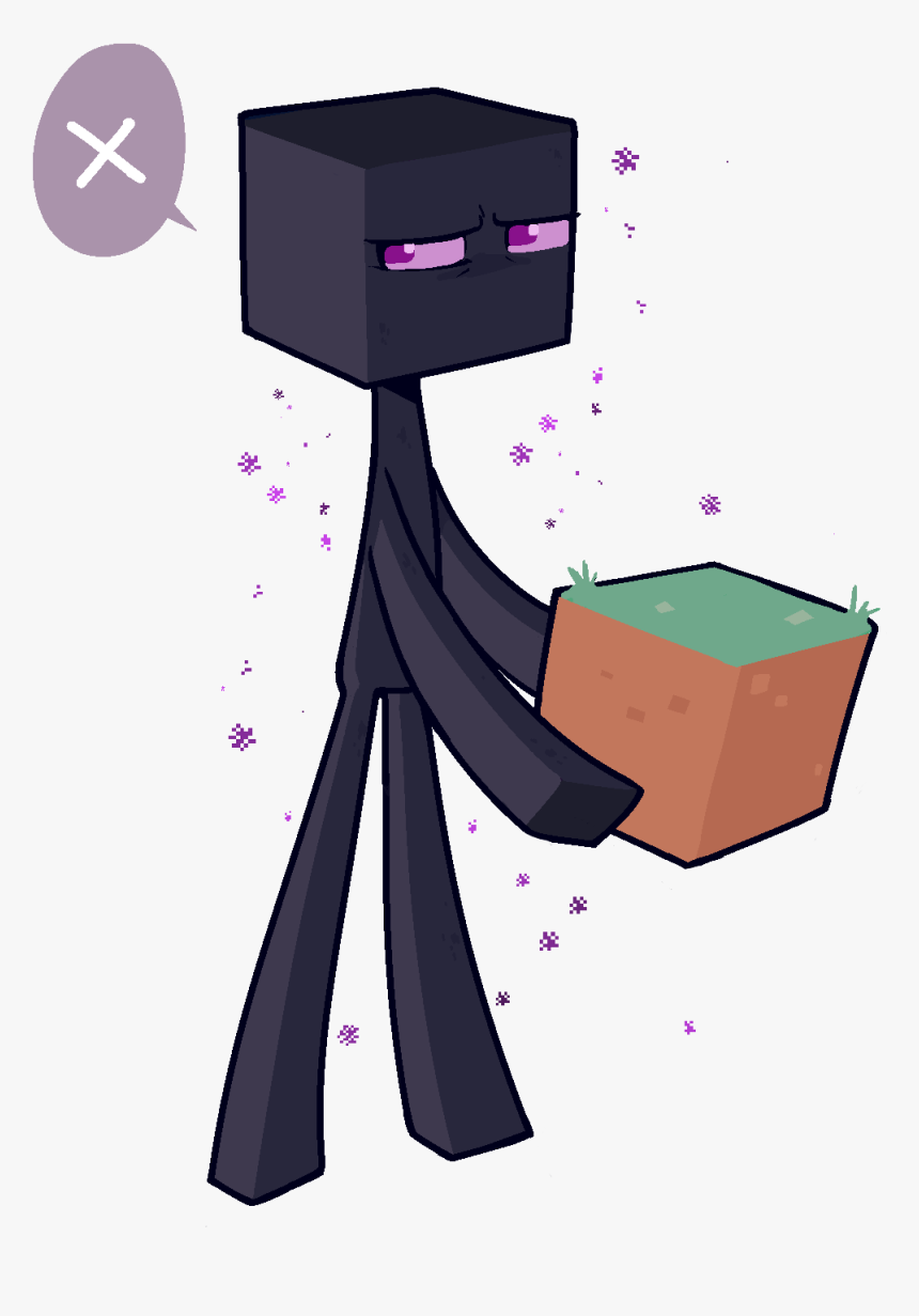 I Find Enderman Quite Cute - Minecraft Enderman Fan Art, HD Png Download, Free Download