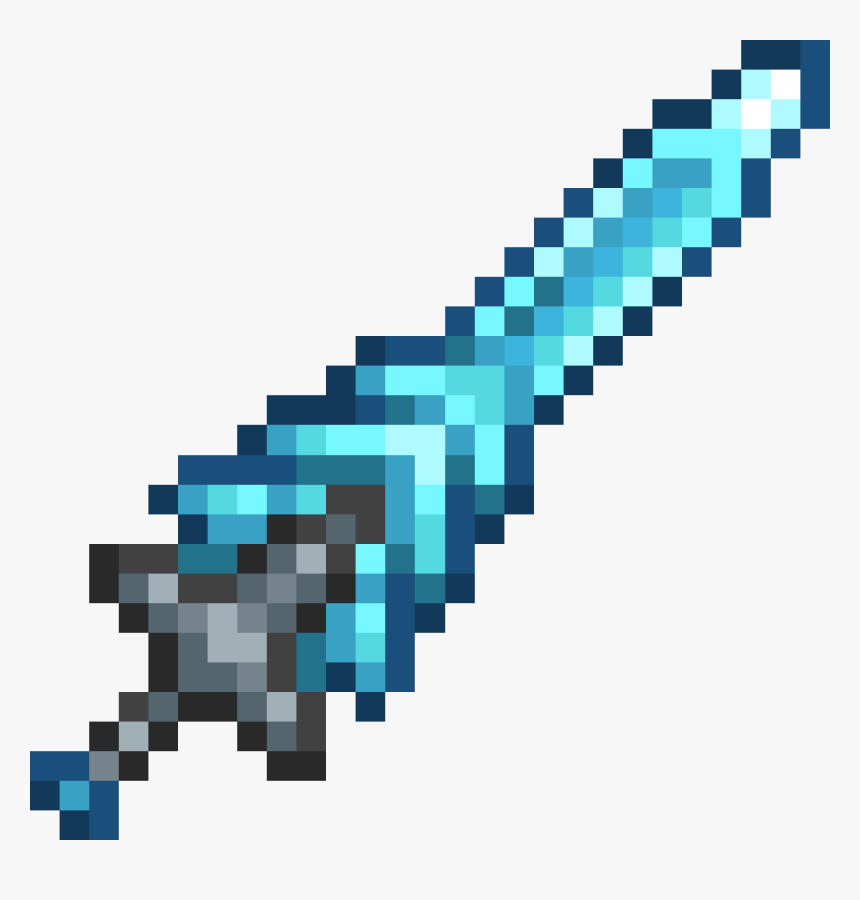 Terraria Swords Png - Minecraft Iron Sword Png, Transparent Png, Free Download