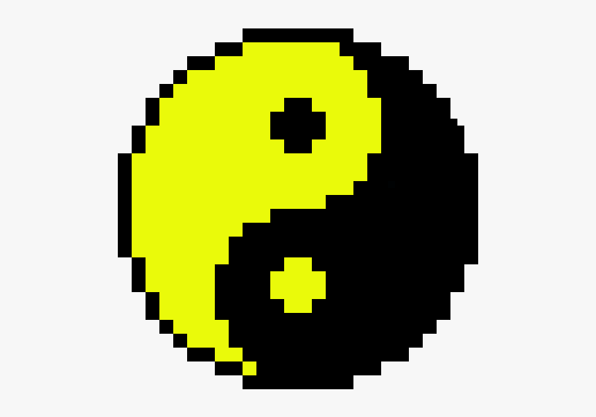 Yin Yang Pixel Art, HD Png Download, Free Download