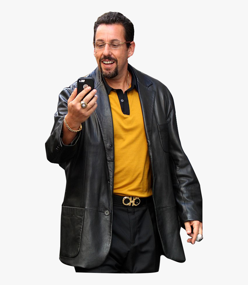 Adam Sandler As Howard Ratner Holding A Self Phone - Adam Sandler Uncut Gems, HD Png Download, Free Download