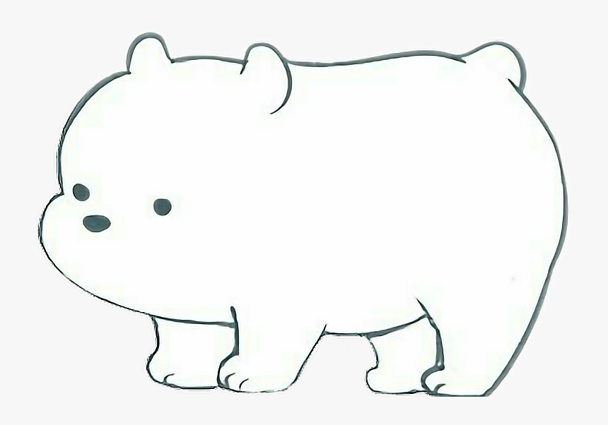 Polar Clipart Cute Anime - Dibujo De Oso Polar Kawaii, HD Png Download -  kindpng
