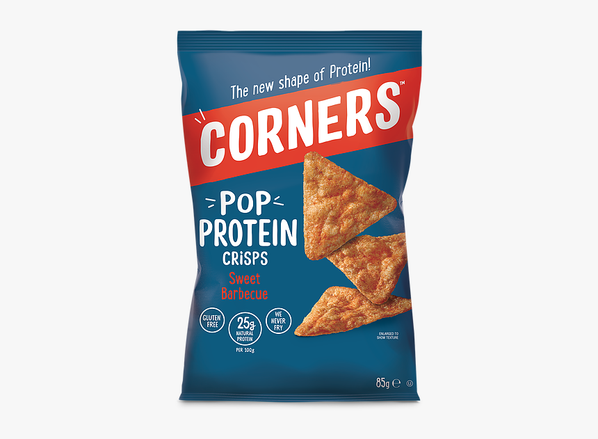 Corners Pop Protein Crisps Sweet Barbeque, HD Png Download, Free Download