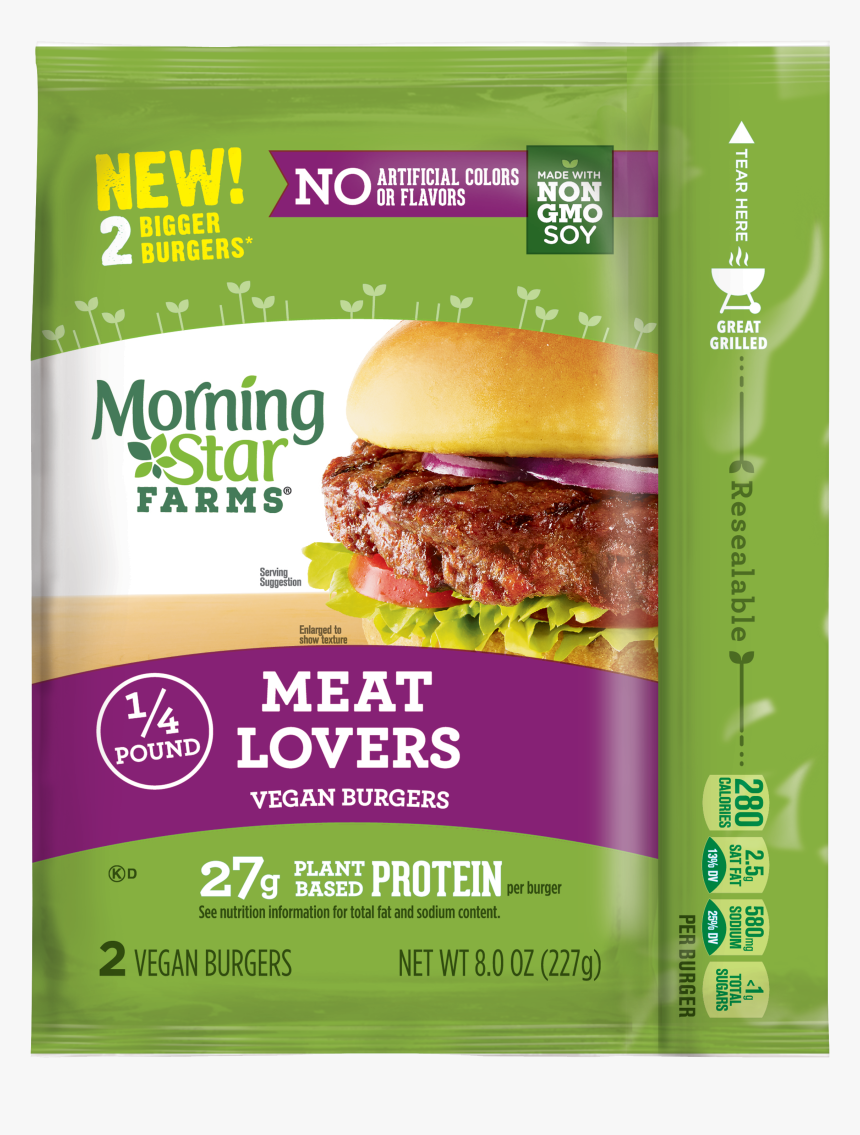 Gold Star Microwave Ovens Png - Morning Star Meat Lovers Vegan Burger, Transparent Png, Free Download