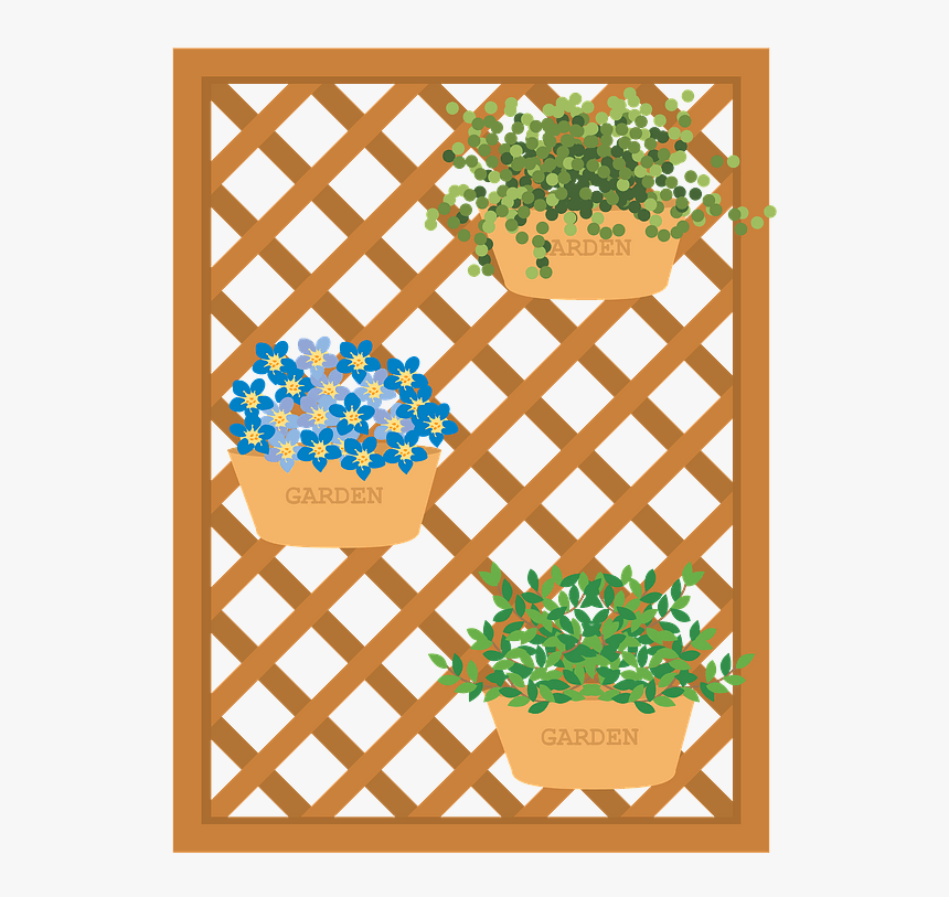 Lattice Gardening Clipart - Cut A Milk Crate, HD Png Download, Free Download