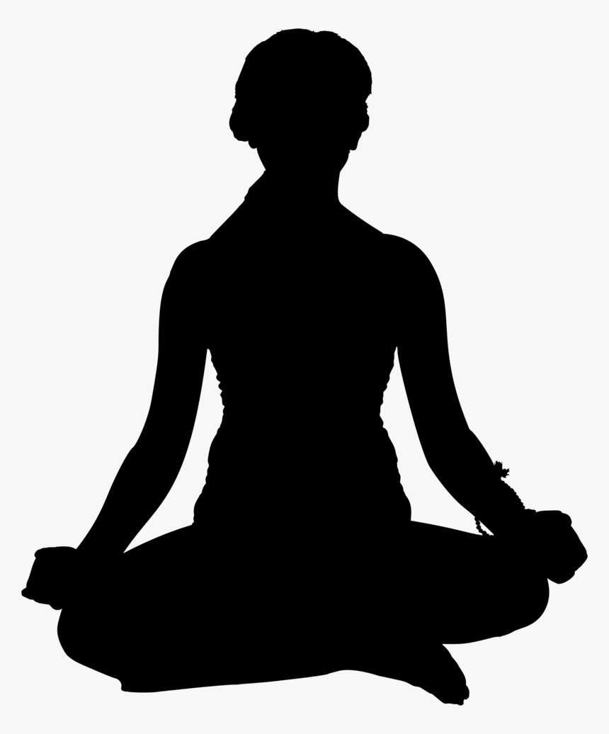 Yoga Poses Silhouette Png, Transparent Png, Free Download