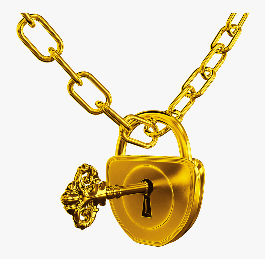 Golden Key Transparent Images - Lock And A Key, HD Png Download, Free Download