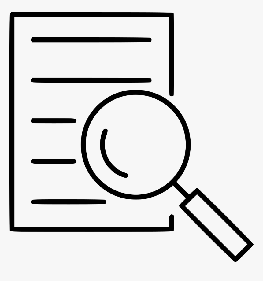 Search Magnifier Magnifying Glass Find File Document - Magnifying Glass File Icon, HD Png Download, Free Download