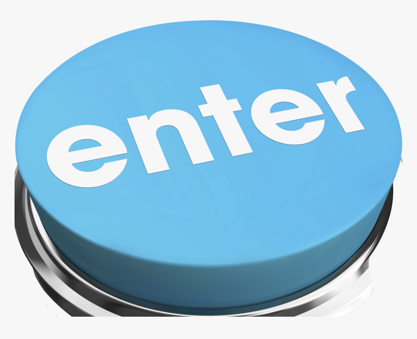Enter Blue Button 000014110771 Full - Circle, HD Png Download, Free Download