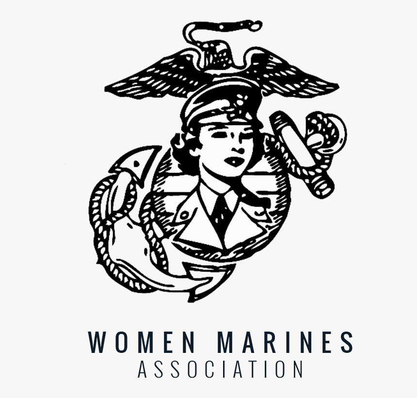 Line Art,font,clip Book,illustration,black And White,symbol,art - Women Marines Association, HD Png Download, Free Download