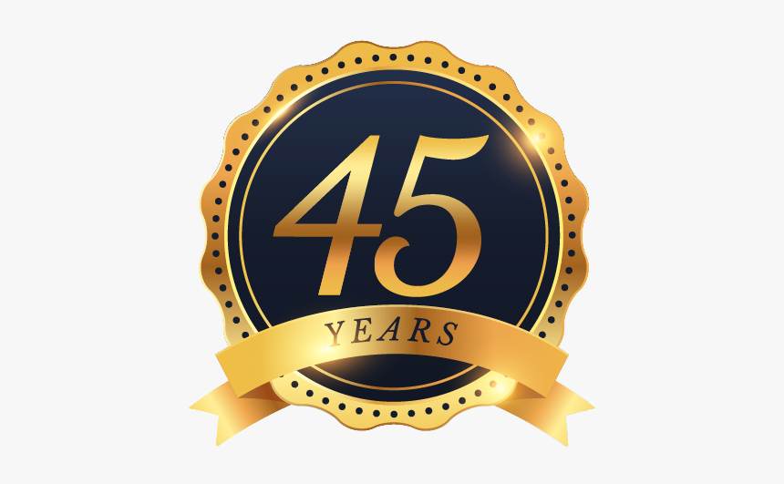 45 Years - 9th Anniversary Logo Png, Transparent Png, Free Download
