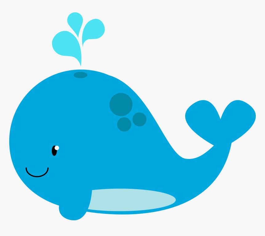 Blue Whale Clipart Nautical - Personagens Fundo Do Mar Png, Transparent Png, Free Download