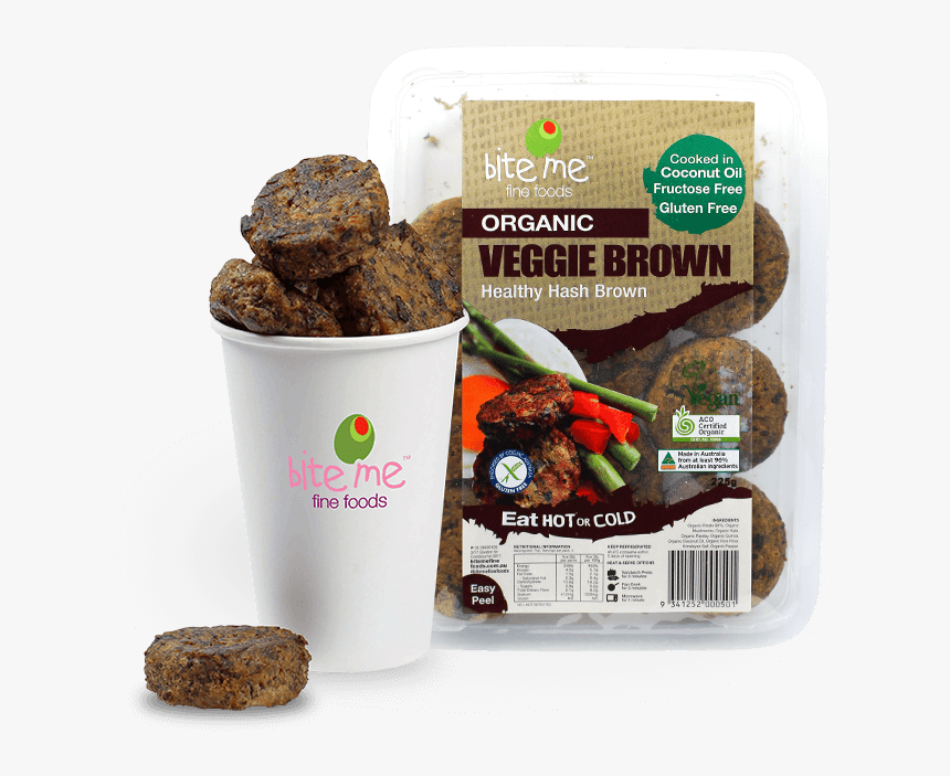 Organic Veggie Brown - Bite Me Veggie Hash Brown, HD Png Download, Free Download
