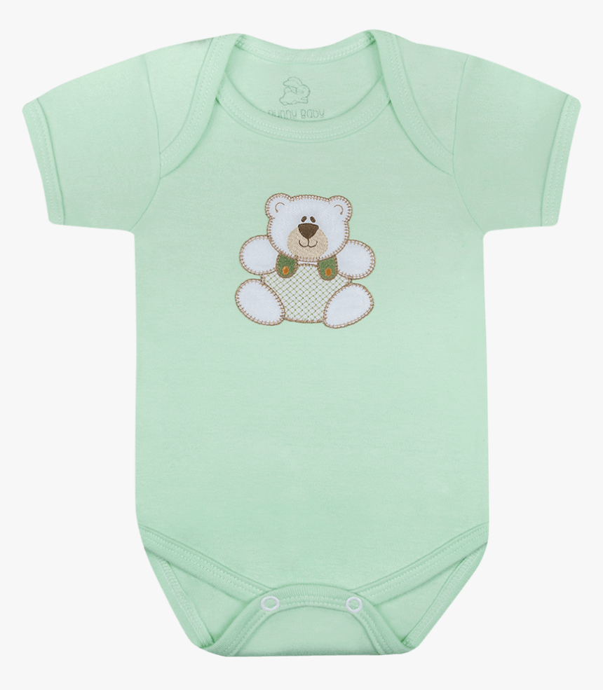 Body Baby Ursinho Verde - Teddy Bear, HD Png Download, Free Download