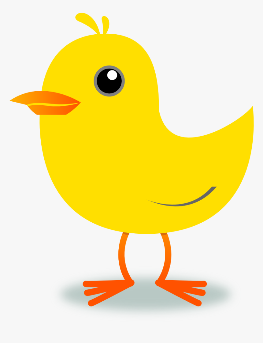 Clipart Yellow Bird Clipground - Bird Cartoon Gif Png, Transparent Png, Free Download