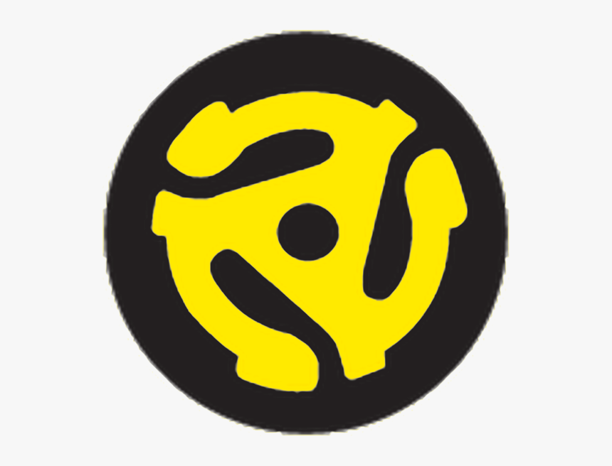 45 Record Spindle Adapter Small Button - 45 Record Adapter, HD Png Download, Free Download