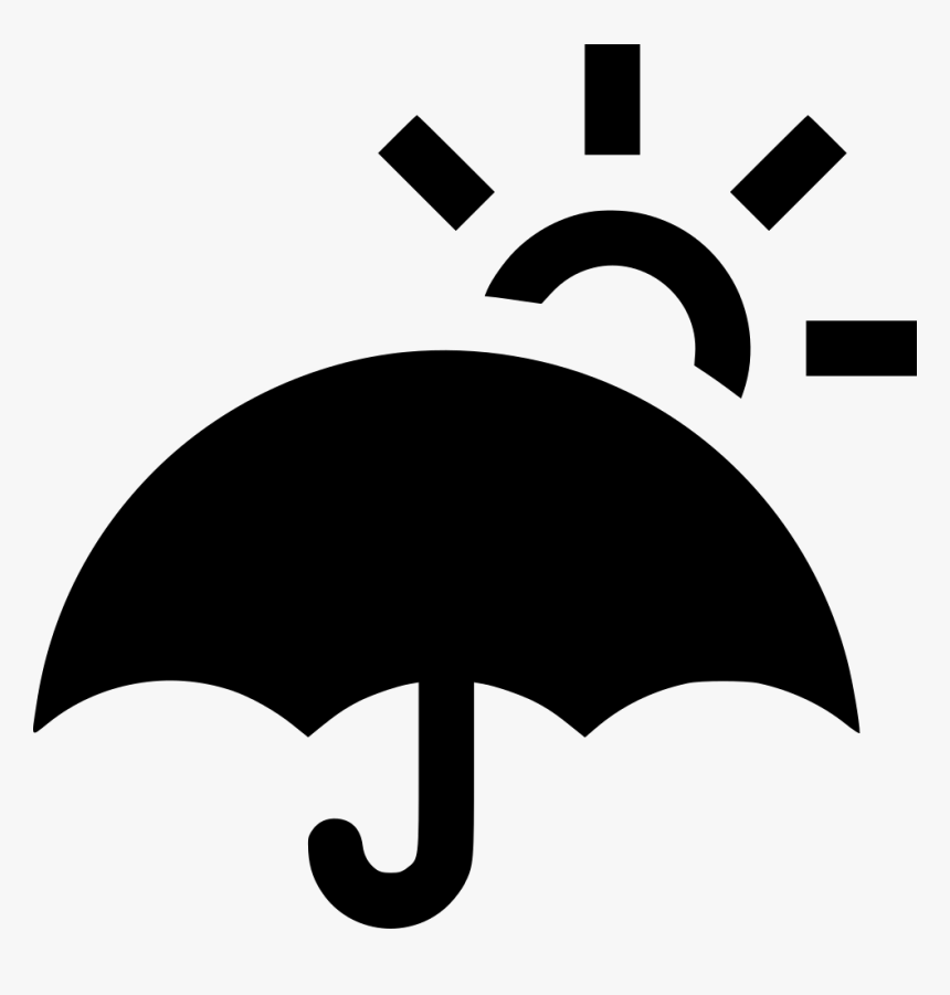 Umbrella With Sun Icon, HD Png Download, Free Download