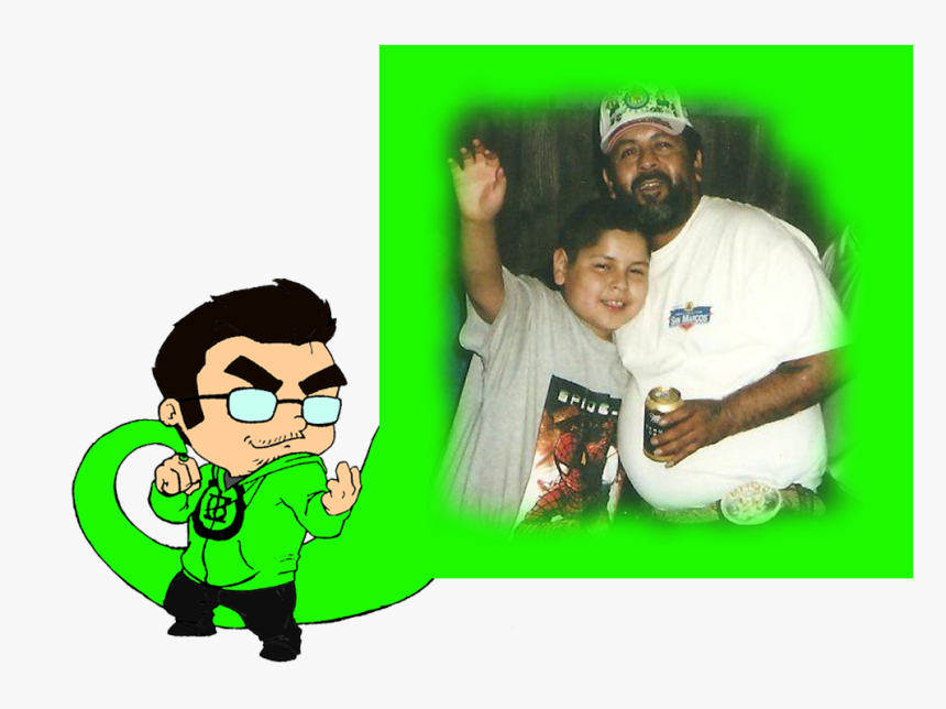 And Yes The Picture Above Is My Dad And I About 9 Years - Cartoon, HD Png Download, Free Download