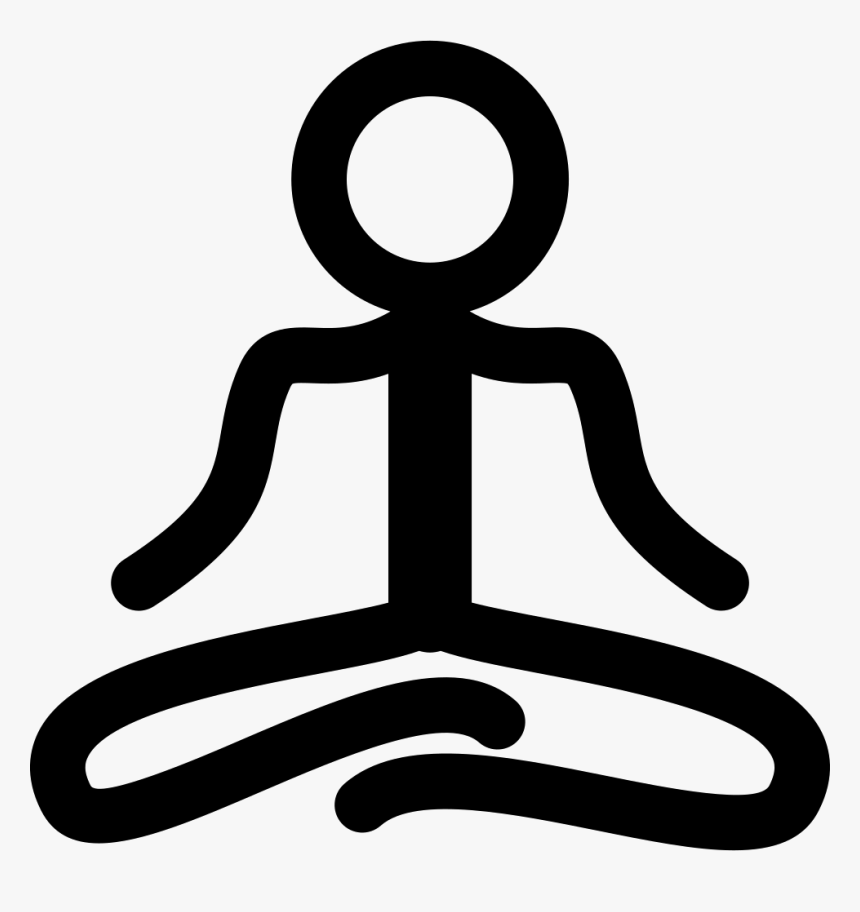 Stick Man Doing Yoga - Sitting Pose Stick Man, HD Png Download, Free Download